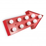 Светильник бра Ideal lux CIRCUS-1 AP9 ROSSO (153544)