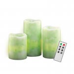 Светодиодные свечи JAZZway CL1-SET3Gn зеленые с пультом