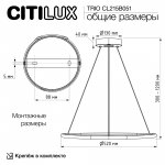 Люстра подвесная Citilux CL215B051 TRIO