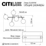 Люстра потолочная Citilux CL223152 DORSY