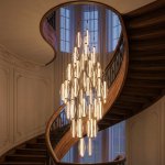 Citilux TANNA CL253050 LED Каскадная люстра Латунь
