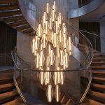 Citilux TANNA CL253050 LED Каскадная люстра Латунь