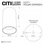 Citilux AXEL CL512111 Накладной светильник Чёрный