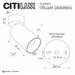 Citilux AXEL CL512211 Накладной поворотный светильник Чёрный
