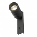 Citilux AXEL CL512511R Спот поворотный с выключателем Чёрный Рифлёный