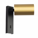 Citilux AXEL CL512512 Спот поворотный с выключателем Латунь