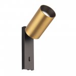 Citilux AXEL CL512512 Спот поворотный с выключателем Латунь