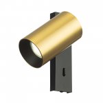 Citilux AXEL CL512512 Спот поворотный с выключателем Латунь