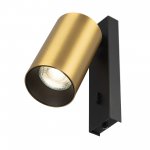 Citilux AXEL CL512512 Спот поворотный с выключателем Латунь