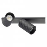 Citilux AXEL CL512521R Спот поворотный двойной Чёрный Рифлёный