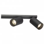 Citilux AXEL CL512521R Спот поворотный двойной Чёрный Рифлёный