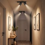 Citilux AXEL CL512521R Спот поворотный двойной Чёрный Рифлёный