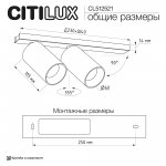 Citilux AXEL CL512521 Спот поворотный двойной Чёрный
