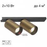 Citilux AXEL CL512523R Спот поворотный двойной Бронза Рифлёный