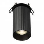 Citilux AXEL CL512D11R Спот поворотный встраиваемый Чёрный Рифлёный