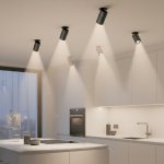 Citilux AXEL CL512D11R Спот поворотный встраиваемый Чёрный Рифлёный