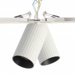 Citilux AXEL CL512D20R Спот поворотный встраиваемый двойной Белый Рифлёный