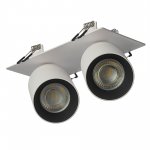 Citilux AXEL CL512D20 Спот поворотный встраиваемый двойной Белый