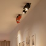 Citilux AXEL CL512D21R Спот поворотный встраиваемый двойной Чёрный Рифлёный
