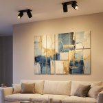 Citilux AXEL CL512D21 Спот поворотный встраиваемый двойной Чёрный