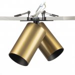 Citilux AXEL CL512D22 Спот поворотный встраиваемый двойной Латунь