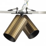 Citilux AXEL CL512D23R Спот поворотный встраиваемый двойной Бронза Рифлёный