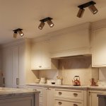 Citilux AXEL CL512D23R Спот поворотный встраиваемый двойной Бронза Рифлёный