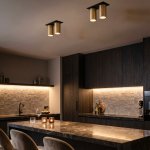 Citilux AXEL CL512D23R Спот поворотный встраиваемый двойной Бронза Рифлёный