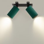 Citilux AXEL CL512D25 Спот поворотный встраиваемый двойной Зелёный