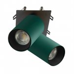 Citilux AXEL CL512D25 Спот поворотный встраиваемый двойной Зелёный