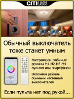 Люстра потолочная Citilux CL713A60G Диамант Смарт