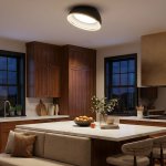 Citilux FLOOM CL736151 Светильник потолочный с пультом Чёрный+Золото