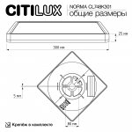 Светильник накладной Citilux CL748K301 NORMA