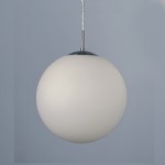 Плафон стекло шар матовый белый 300мм (85мм посадка) CL94130