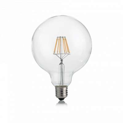 Лампочка Ideal lux LED CLASSIC E27 8W GLOBO D125 TRASPARENTE 4000K