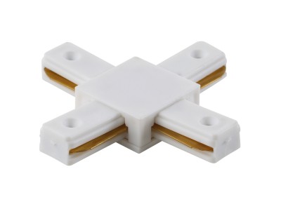 Соединитель X-образный (однофазный) Crystal Lux CLT 0.211 04 WH (1408/007)