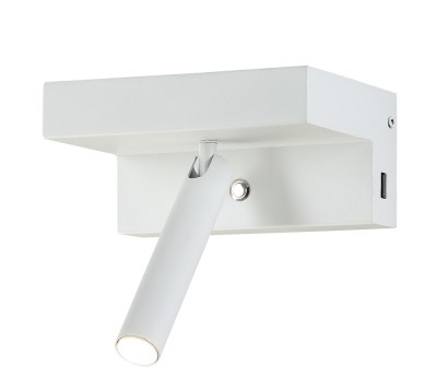 Светильник бра Crystal Lux CLT 228W USB WH (1400/706) Светильник бра Crystal Lux CLT 228W USB WH (1400/706)