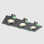 Светильник встроенный Crystallux CLT 002C3 BL V2 Invisia