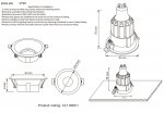 Светильник встроенный Crystal Lux CLT 006C1 BL (1400/168)