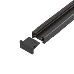 Шинопровод однофазный с питанием и заглушкой Crystal Lux CLT 0.11 01 L1000 BL (1407/002)