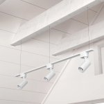 Шинопровод однофазный с питанием и заглушкой Crystal Lux CLT 0.11 01 L1000 WH (1407/001)