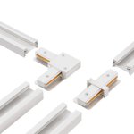 Шинопровод однофазный с питанием и заглушкой Crystal Lux CLT 0.11 01 L1000 WH (1407/001)