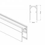 Шинопровод магнитный накладной Crystallux CLT 0.113 01 L2000 WH SPACE