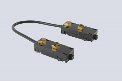 Соединитель угловой для шинопровода 220V Crystal Lux CLT 0.205 04 BL