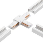 Соединитель T-образный (однофазный) Crystal Lux CLT 0.211 08 WH (1408/037)