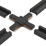 Соединитель X-образный (однофазный) Crystal Lux CLT 0.211 09 BL (1408/040)
