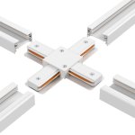 Соединитель X-образный (однофазный) Crystal Lux CLT 0.211 09 WH (1408/039)
