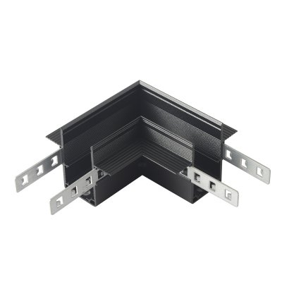 Соединитель для магнитного встраиваемого шинопровода для ГКЛ12,5 мм угловой Crystallux CLT 0.223 11 BL SPACE