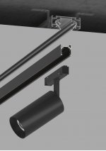 Профиль-адаптер для монтажа в натяжной потолок магнитного шинопровода SPACE EASY Crystal Lux CLT 0.224 05 2000 AL