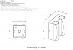 Светильник настенный бра Crystallux CLT 022W2 WH-GO 4000K CLT 022